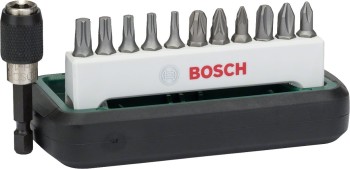 12-CZĘŚCIOWY ZESTAW KOŃCÓWEK PH, PZ, TORX BOSCH 2608255993