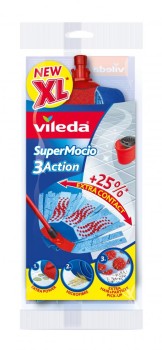 ZAPAS DO MOPA SUPERMOCIO 3ACTION VELOUR VILEDA BHP HIC 2213