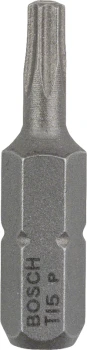 BIT, GROT, KOŃCÓWKA T15 EH 25MM 3 SZT. BOSCH 2607001607