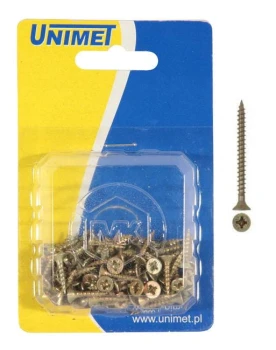 WKRĘT DO DREWNA OCYNK ZÓŁTY 3.0*40MM W OP-50SZT UN 509 3.0*40UC