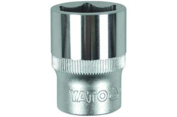 NASADKA KRÓTKA 6-KĄTNA CHROMOWANA 1/2'' 9MM YATO YT-1202