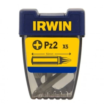 GROT, BIT TYPU POZIDRIV 1/4' DŁUGI 50MM KOMPLET 5 SZTUK PZ2 IRWIN 10504344