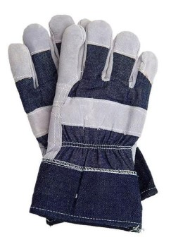 RĘKAWICE SKÓRA BYDLĘCA, DWOINA, JEANS RB UN REK SK 201