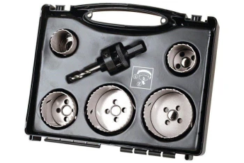Zestaw otwornic 35, 40, 51, 65, 68 mm - instalacje elektryczne i sanitarne WOLFCRAFT 3764000
