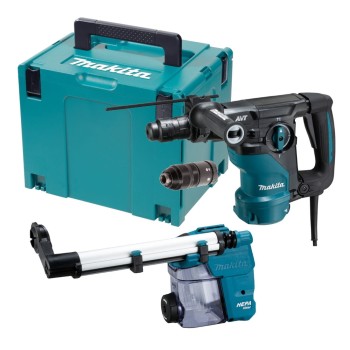 MŁOT UDAROWY OBROTOWY SDS+ 1050W AVT, LED+UCHWYT MAKITA HR3012FCWJ