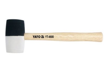 MŁOTEK GUMOWY CZARNO-BIAŁY 370G YATO YT-4602