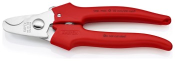 NOŻYCE DO KABLI 165MM, RĘKOJEŚĆ Z TWORZYWA KNIPEX KN 95 05 165