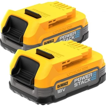 ZESTAW 2 AKUMLATORÓW 18V 1.7AH POWERSTACK DEWALT DCBP034E2