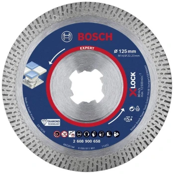 TARCZA DIAMENTOWA EXPERT HARD CERAMIC 125*1.4 X-LOCK BOSCH 2608900658
