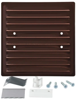 KRATKA METALOWA 150*150MM UCHWYT ROZPRĘŻNY BRĄZOWA UN KRA 303-2 BR