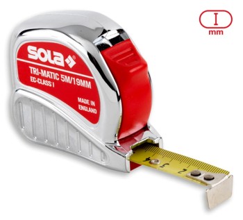 MIARA STALOWA ZWIJANA TRI-MATIC 19MM 5M SOLA SOL 50023301