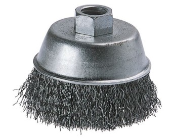 Szczotka doczołowa 60 mm - drut falisty, M14 WOLFCRAFT 2107000