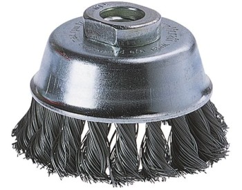 Szczotka doczołowa 65 mm - drut splatany, M14 WOLFCRAFT 2125000