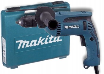 WIERTARKA UDAROWA 680W UCHWYT SZYBKOMOCUJĄCY+WALIZ MAKITA HP1641K