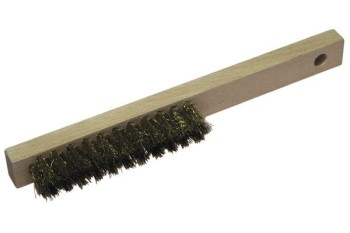 Szczotka ręczna 4-rzedowa 220 mm - drut mosiężny WOLFCRAFT 2724000