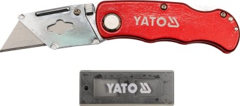 NÓŻ SKLADANY Z BLOKADĄ OSTRZE TRAPEZOWE YATO YT-7532