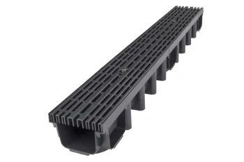 SYSTEM 1000*98 KANAŁ Z KRATĄ PP LINE A15 CZARNY UN MX 01718-6