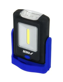 LATARKA 1W COB LED+3LED PROSTOKĄTNA Z PODSTAWĄ, BATERIĄ DEDRA DEDL1005