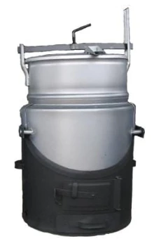 PARNIK Z SZAMOTEM CZARNY 100 L UN PARNIK 100