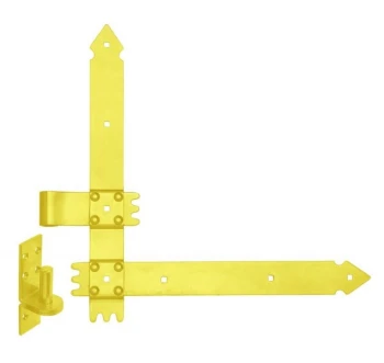 ZAWIAS DRZWIOWY KĄTOWY OCYNKOWANY 300MM 2 SZTUKI UN ZAW K 30ZN