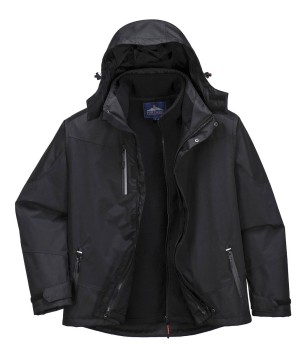 KURTKA OCIEPLANA 3W1 S553 CZARNA XXL PORTWEST KUR S553 XXL
