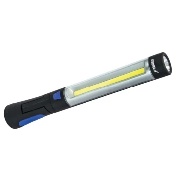 LATARKA AKU. 3W COB LED+3W ZASILACZ USB NA 230V I 12V DEDRA DEDL1023