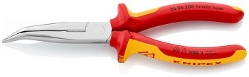 SZCZYPCE IZOLOWANE WYDŁUŻONE WYGIĘTE TNĄCE PÓŁOKRĄGŁE 200MM KNIPEX KN 26 26 200