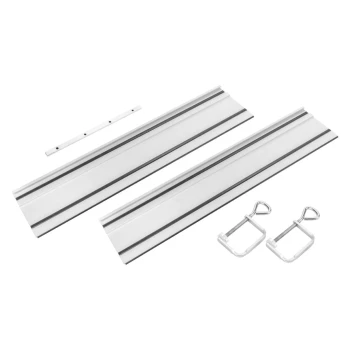 SZYNY PROWADZĄCE 2*700MM 2 ZACISKI ŁĄCZNIK GRAPHITE 58G495-732