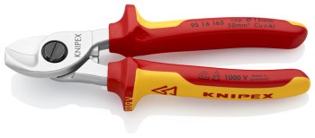 NOŻYCE DO KABLI IZOLOWANE 1000V 165MM KNIPEX KN 95 16 165