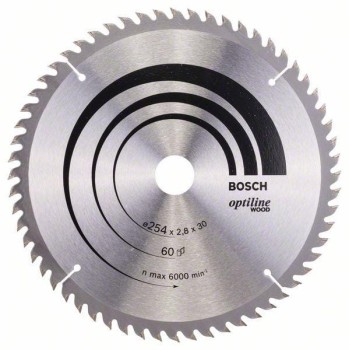 PIŁA TARCZOWA-T OPTILINE WOOD 254*30/Z60 BOSCH 2608640444