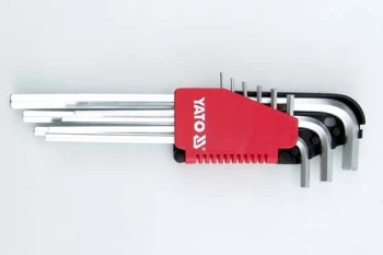 KLUCZE HEX ZESTAW 9-CZĘŚCIOWY 1,5-10MM DŁUGI YATO YT-0501