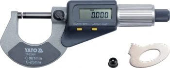 MIKROMETR 0-25MM Z WYŚWIETLACZEM CYFROWYM YATO YT-72305