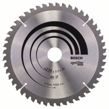 PIŁA TARCZOWA-T OPTILINE WOOD 216*2,0*30/Z48 BOSCH 2608640432