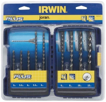 KOMPLET WIERTEŁ DO BETONU MTC SPDH PLUS 9 SZTUK IRWIN IW2039501
