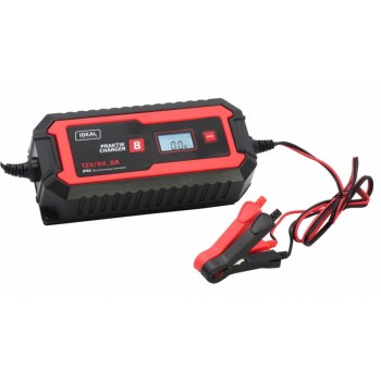 PROSTOWNIK INTELIGENTNY PRAKTIK CHARGER 8 LCD 6/12V IDEAL PCHARGE8
