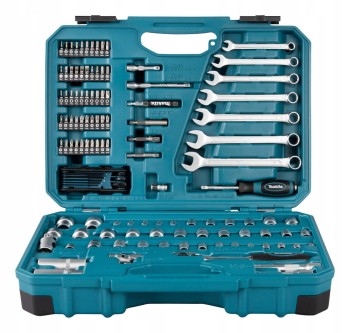 ZESTAW KLUCZY NASADOWYCH 3/8'' I PŁASKO-OCZKOWYCH 120 EL. MAKITA E-06616