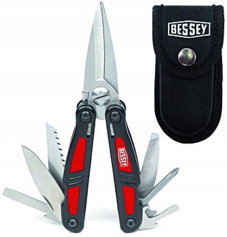 NARZĘDZIE WIELOFUNKCYJNE Z DUŻYMI NOŻYCAMI, ETUI BESSEY BY DBST