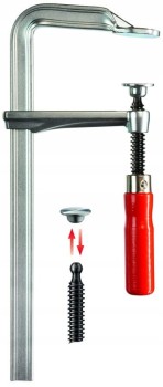 ŚCISK ŚRUBOWY ŚLUSARSKI STALOWY GZ 600/120MM BESSEY BY GZ60