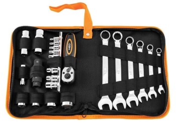 ZESTAW NARZĘDZI DO MOTOCYKLA 25 SZT.MIĘKKIE ETUI NEO 10-500