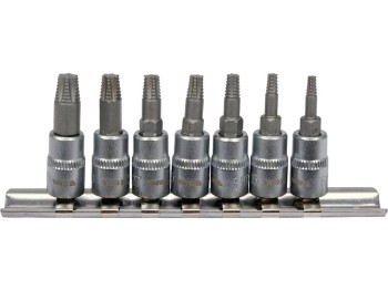 ZESTAW BITÓW DO OBROBIONYCH ŚRUB TORX, 7SZT. YATO YT-04581