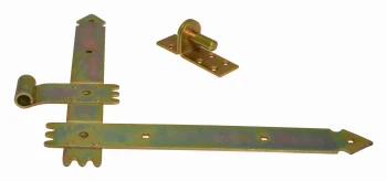 ZAWIAS DRZWIOWY KĄTOWY OCYNKOWANY 250MM 2 SZTUKI UN ZAW K 25ZN