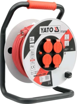 PRZEDŁUŻACZ BĘBNOWY 30M 4 GNIAZDA 3*2.5MM2 YATO YT-8106