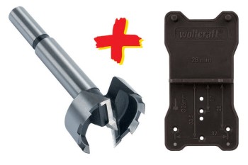 Wiertło Forstnera 35/90 + szblon WOLFCRAFT 8728000