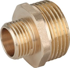 ZŁĄCZKA MOSIĘŻNA NYPEL REDUKCYJNY 3/8''X1/2''' UN H/ZM-07-102