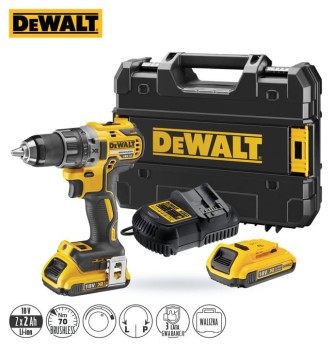 AKUMULATOROWA WIERTARKO-WKRĘTARKA XR 18V 2*2.0AH DEWALT DCD791D2