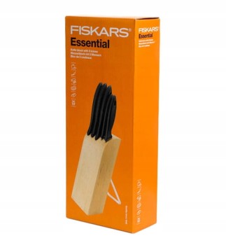 ESSENTIAL ZESTAW 5 NOŻY W BLOKU FISKARS FS-1023782