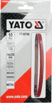 TAŚMA ŚCIERNA BEZKOŃCOWA 10SZT P120 10*330MM YATO YT-09746