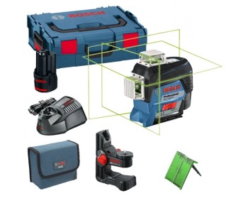 LASER LINIOWY GLL 3-80 CG+BM1 L-BOXX ZIELONA WIĄZKA BOSCH 601063T00