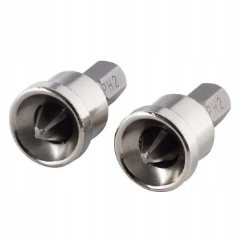 BIT, GROT KRZYŻOWY PH2 25MM Z OGRANICZNIKIEM 2SZT WOLFCRAFT 1342000