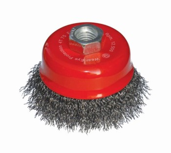 Szczotka doczołowa 75 mm/M14 - drut karbowany 0,3 mm ABRABORO 99010516